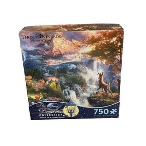 Disney Thomas Kinkade Dreams Collection 750 Piece Puzzle Bambi's First Year Comp